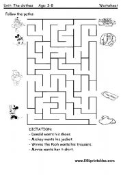 The clothes worksheet for very young children - ESL worksheet by ...