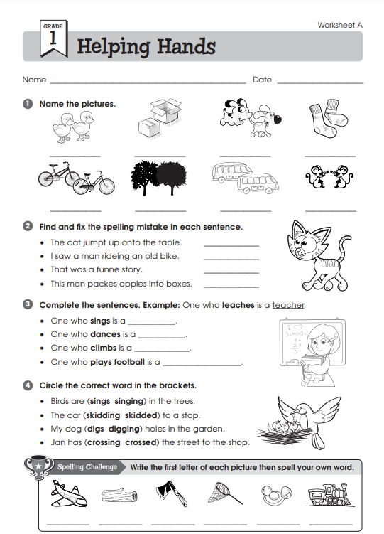Printable English Worksheets For Class 1 with PDF - 5000+ ...