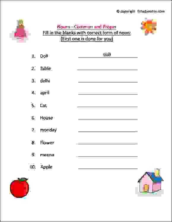 Noun Worksheet 3