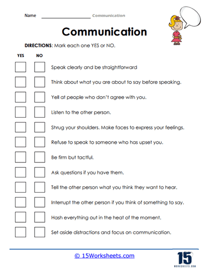 Communication Worksheets - 15 Worksheets Library