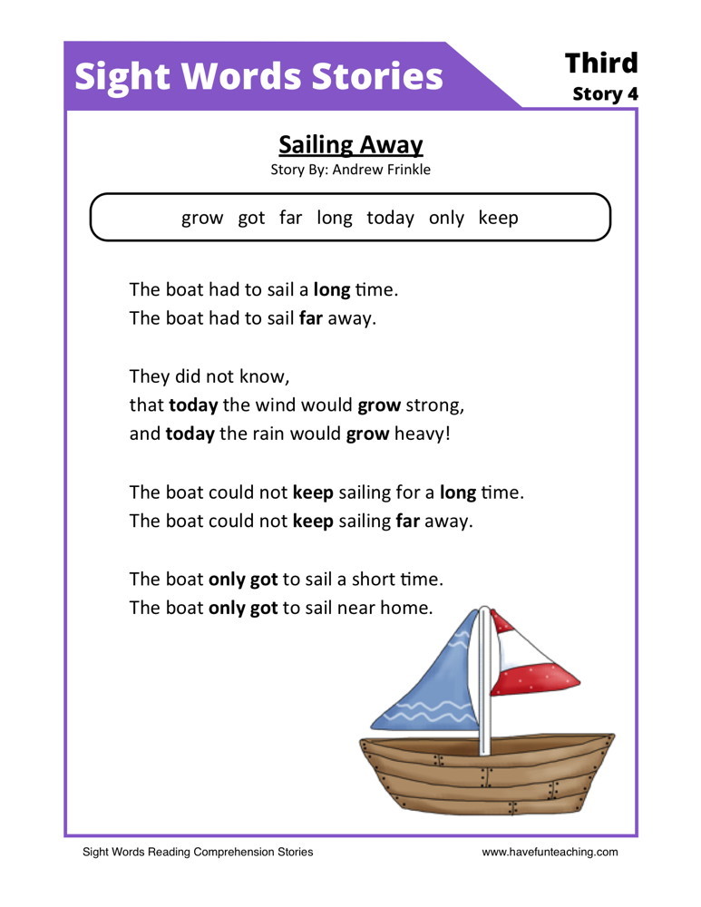 Comprehension Worksheets