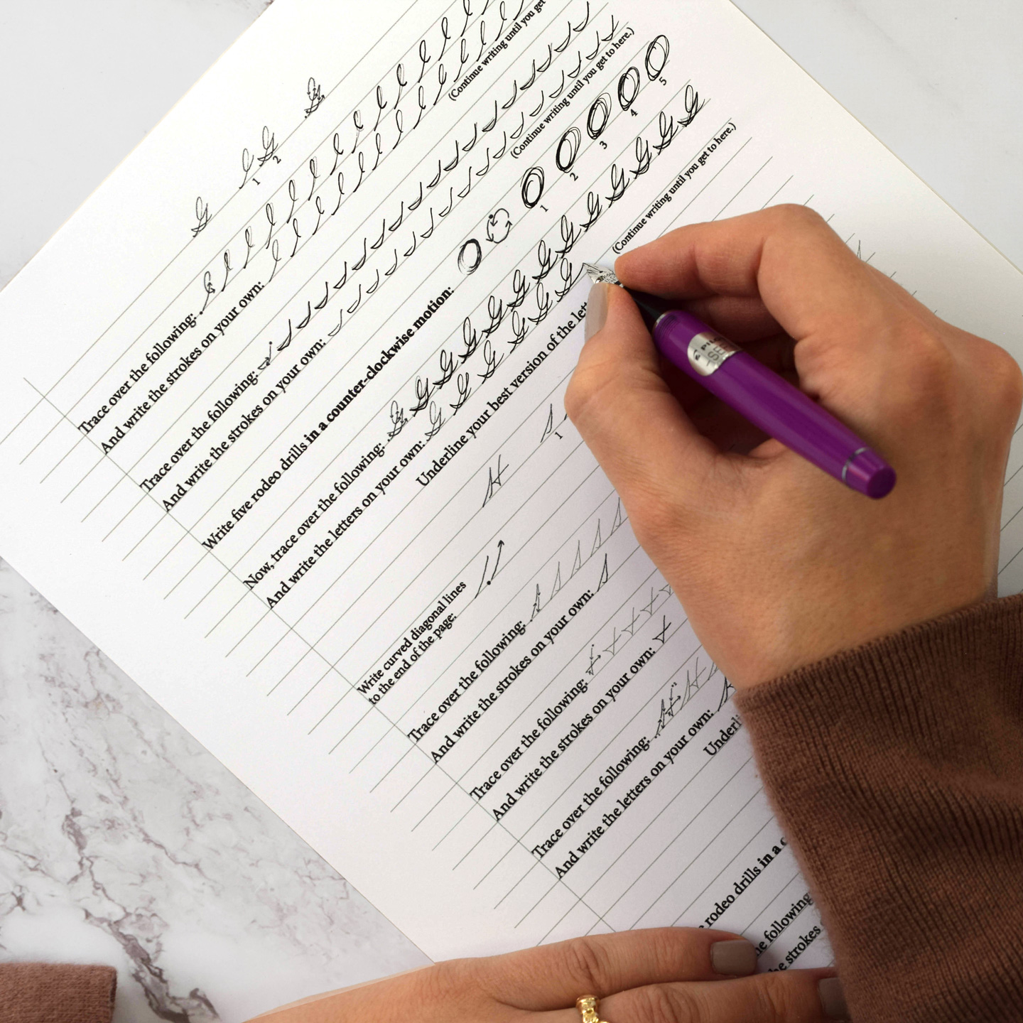 worksheet for cursive writing