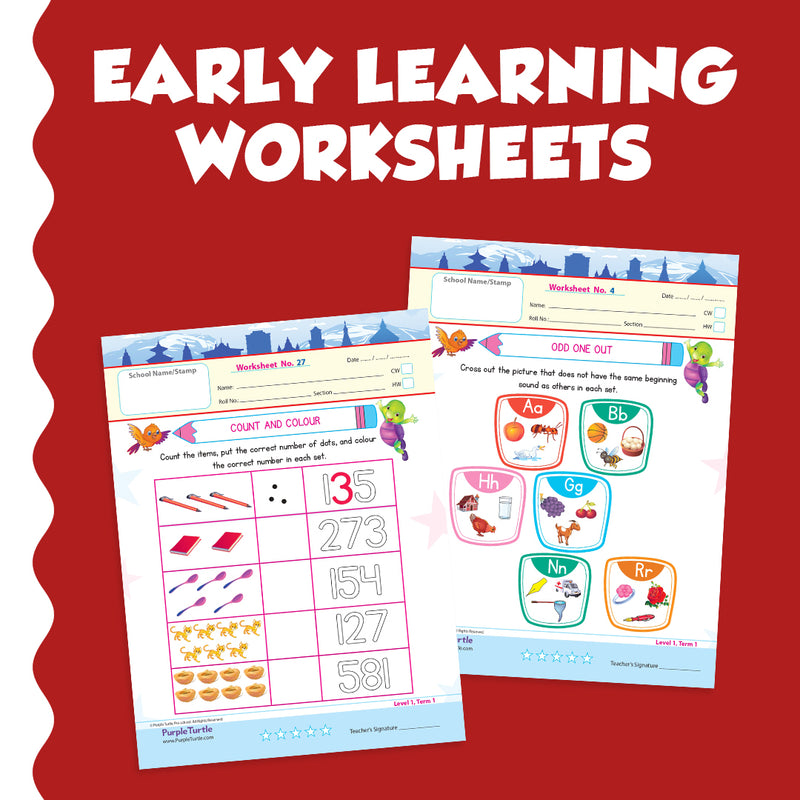 JoGenii|Purple-Turtle-Worksheets-for-Nursery-Kids-(2-3-Years ...