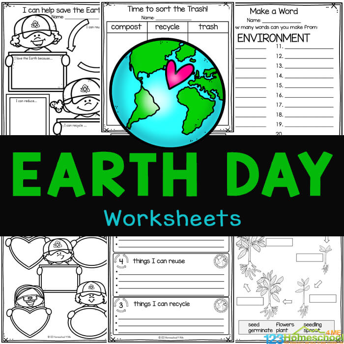worksheet for earth day
