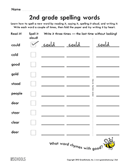 Worksheets, word lists and activities. | GreatSchools