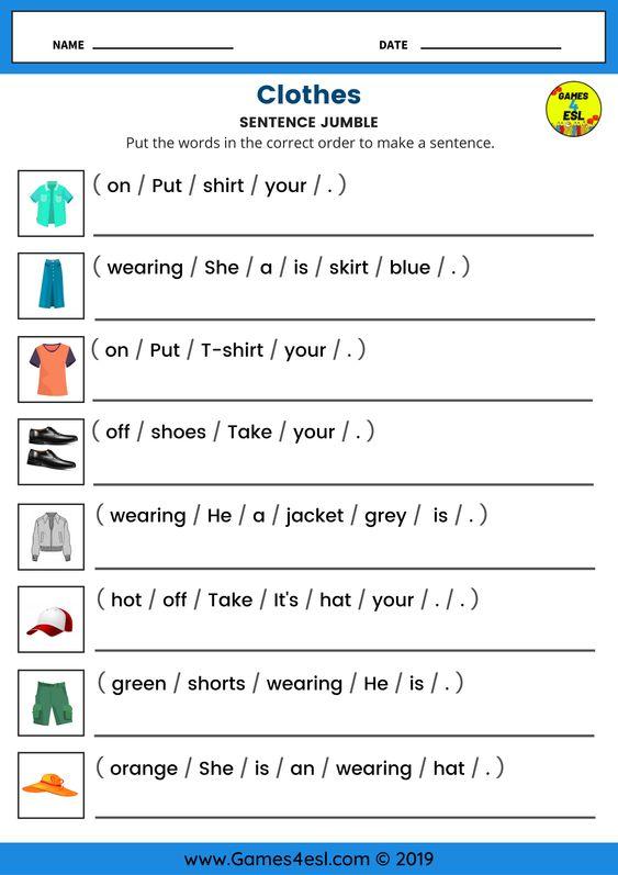Clothes Vocabulary | ✔️ ✔️ ✔️ ESL Worksheet For Beginners