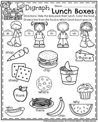 Back to School First Grade Worksheets - Planning Playtime
