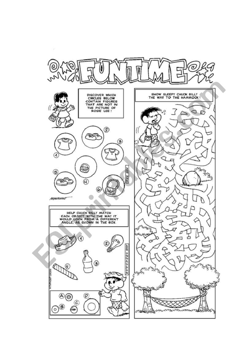 fun activities! - ESL worksheet by veve25