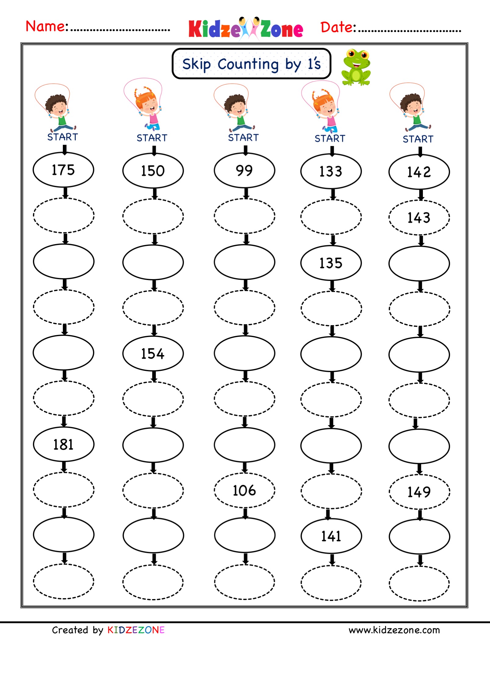worksheet for grade 1 on