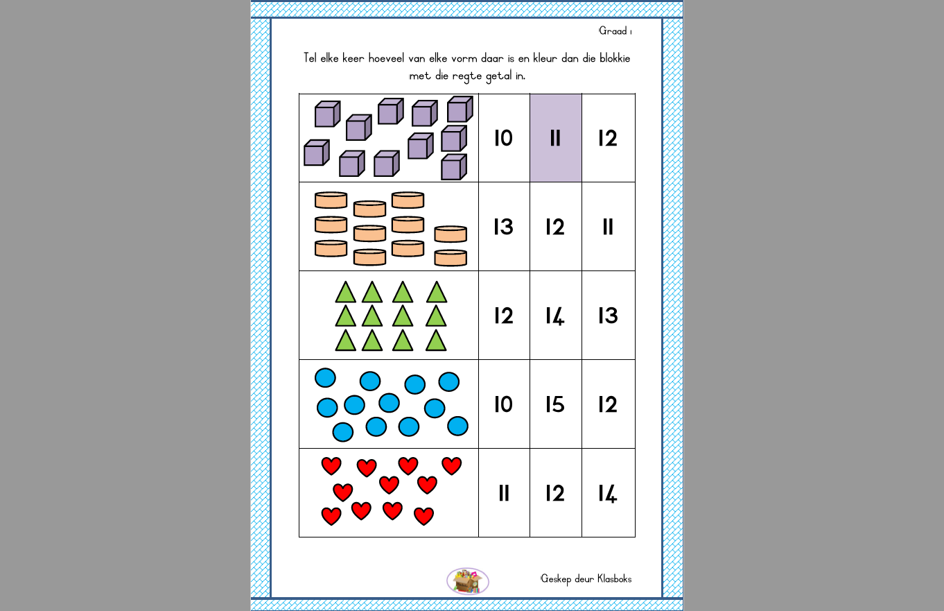 Mathematics Free Worksheet Grade 1 • Teacha!