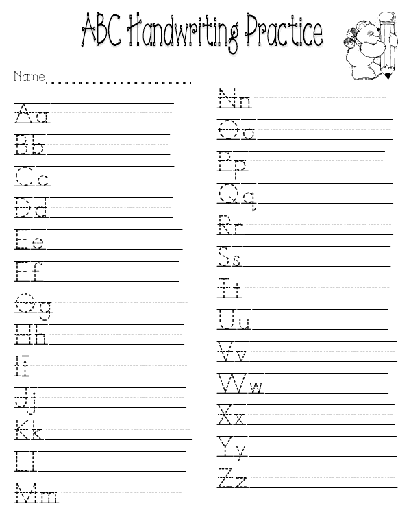 handwriting practice.pdf - Google Drive | Kids handwriting ...