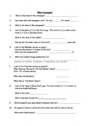 worksheet for high school students