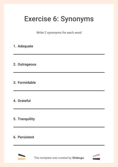 Printable Dyslexia Worksheets for High School | Google Slides