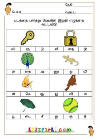 Ending Consonants Worksheets,Junior K G Worksheets,Assessment ...