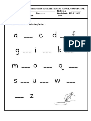 JR - KG July Worksheet | PDF | Plants