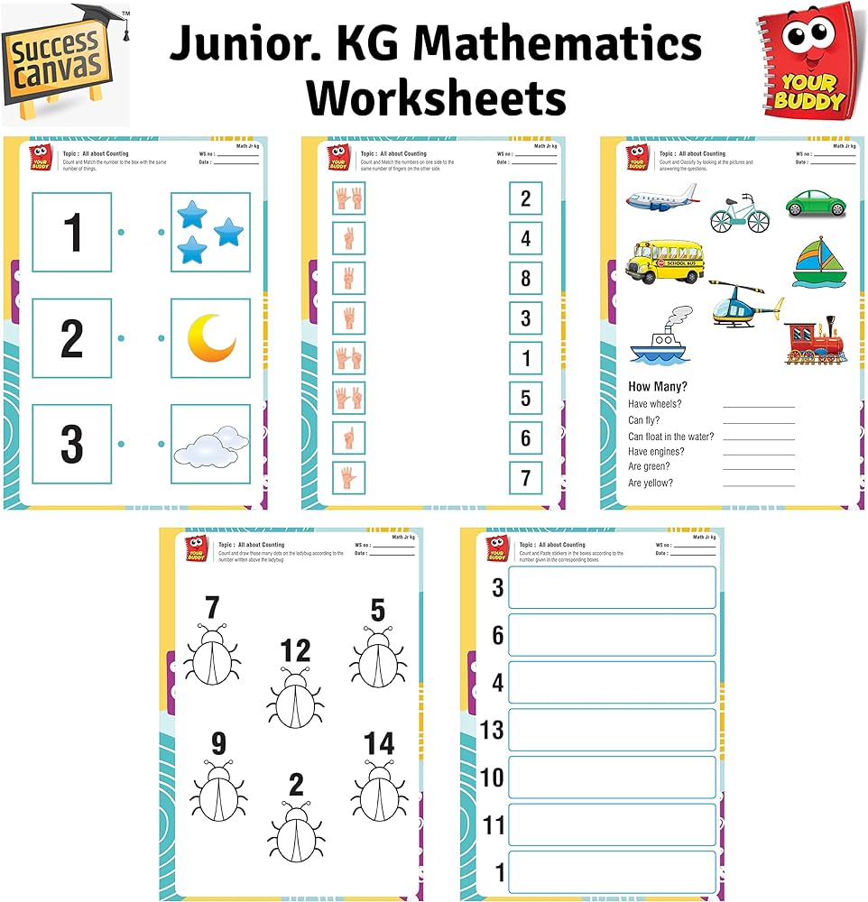 Buy YOUR BUDDY - Worksheet | Class JR.KG Workbook for kids (4 - 5 ...