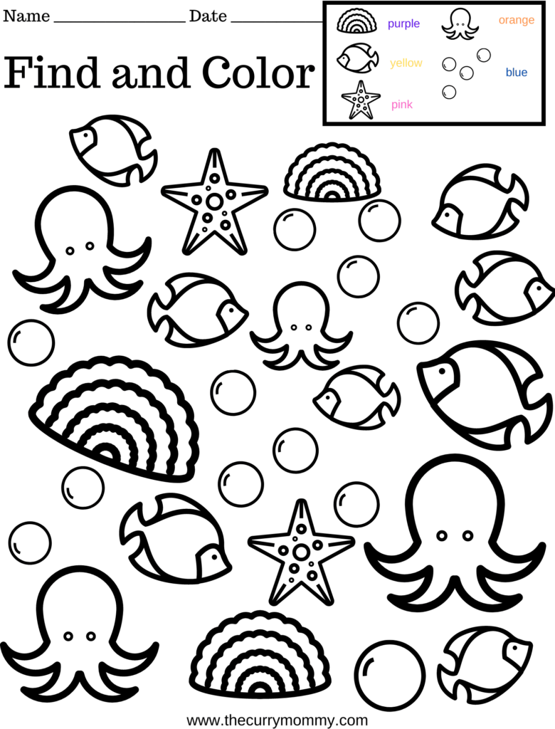 Free Printable Worksheets for Kids - The Curry Mommy