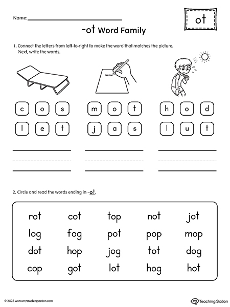 Kindergarten Printable Worksheets | MyTeachingStation.com