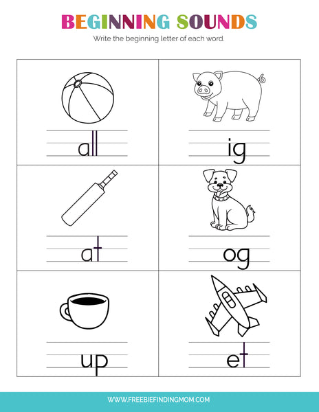 9 Alphabet Worksheets