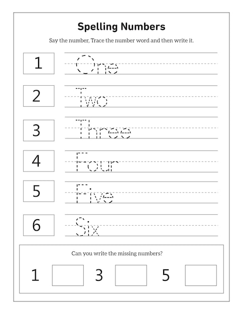 Premium Vector | Writing The Numbers And Number Words 1100 ...