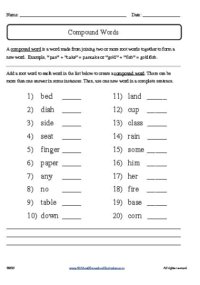 worksheet for language arts