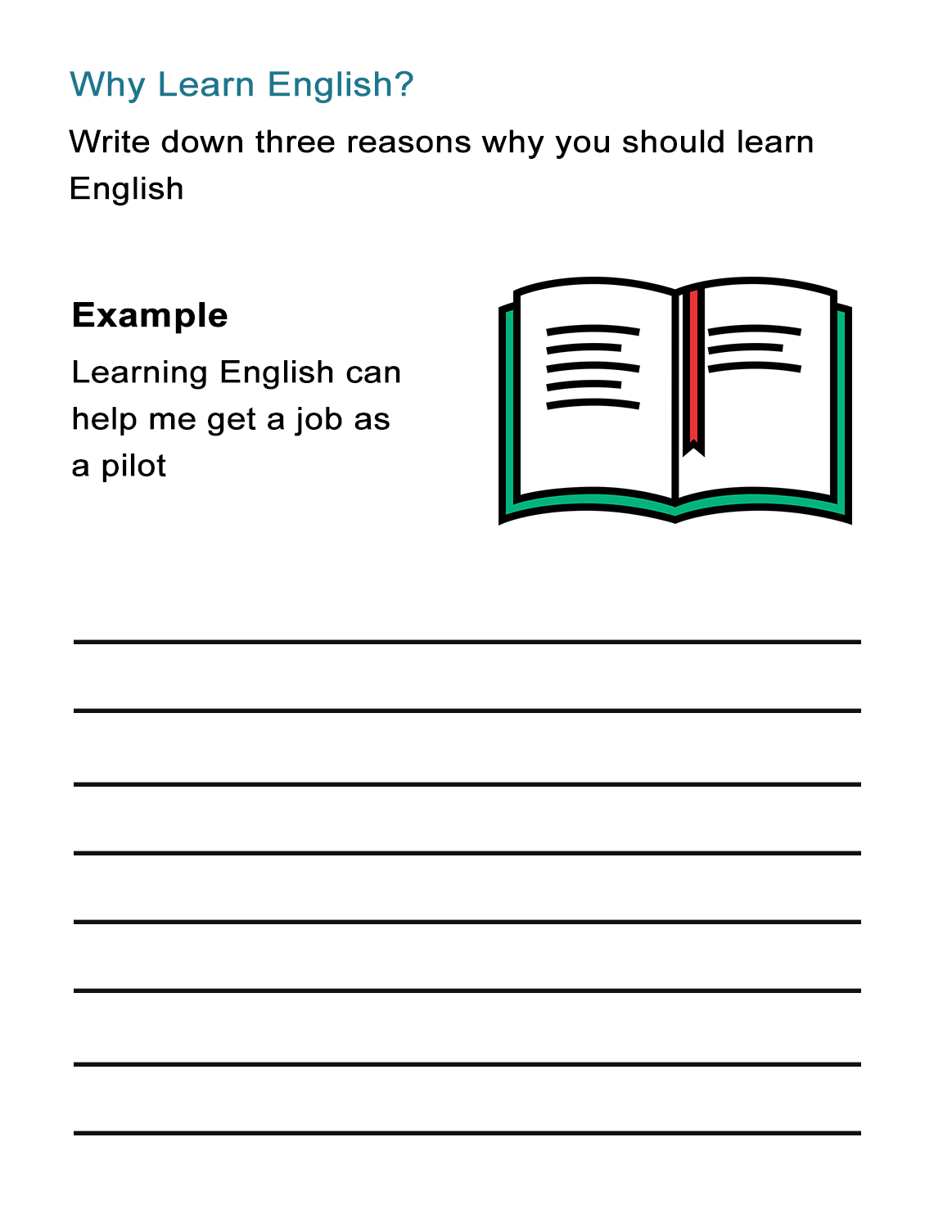 Why Learn English? Worksheet on the Benefits of Learning English ...