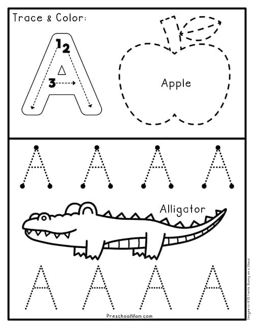 Letter A Preschool Printables - Preschool Mom