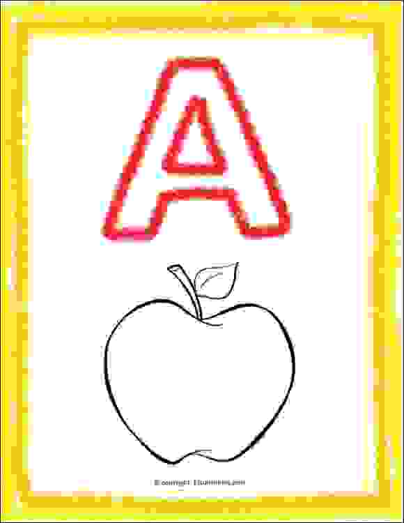 worksheet for letter a