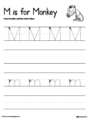FREE* Tracing And Writing the Letter M | MyTeachingStation.com