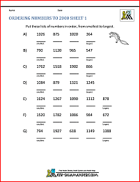 3rd Grade Math Worksheets