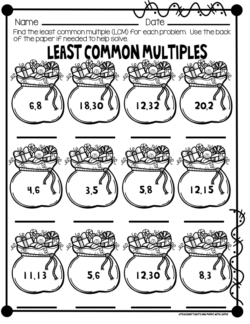 Christmas Math Printables