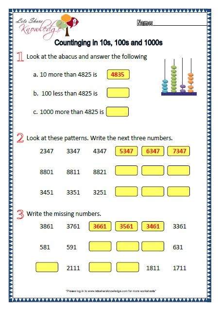 Grade 2: Maths Worksheets Part 1 2 (more topics) | 2nd grade ...