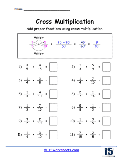 Cross Multiplication Worksheets - 15 Worksheets Library