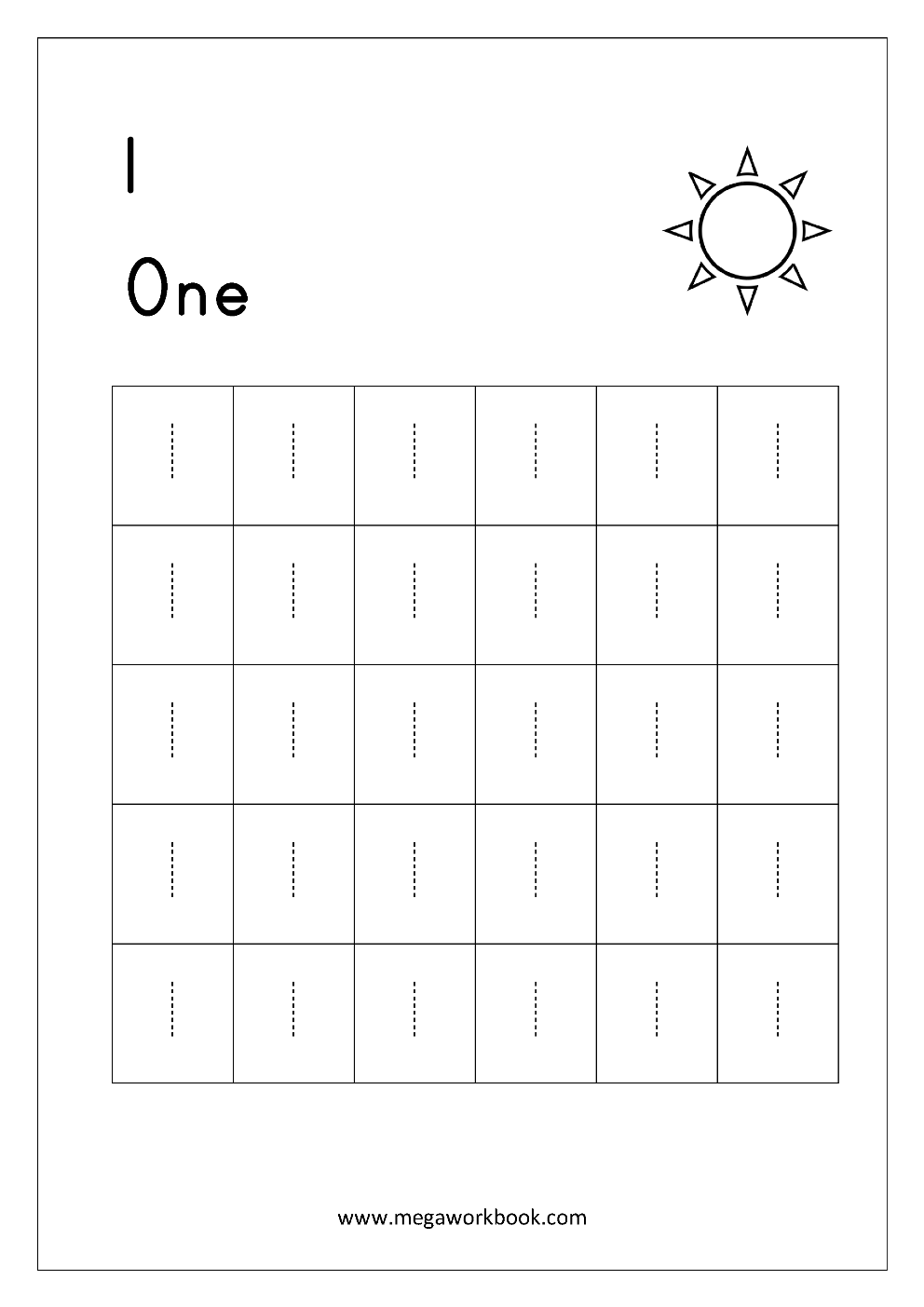 Tracing Numbers - Number Tracing Worksheets - Tracing Numbers 1 to ...