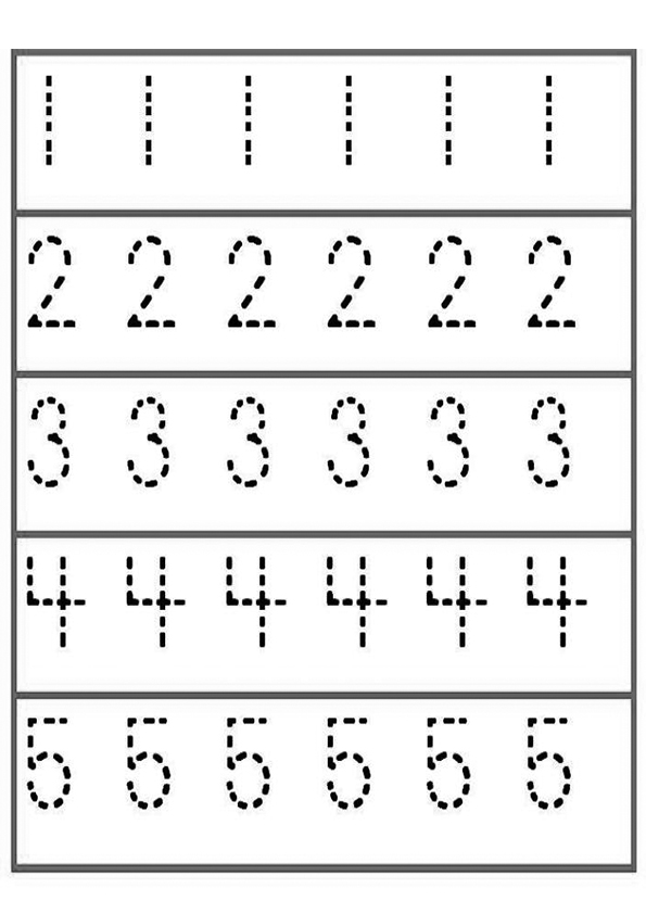 Number Tracing - (Playgroup) - The City Nursery - I GULSHAN