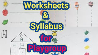 Worksheets for Playgroup Class|Playgroup Syllabus|English Worksheet|Math  Worksheets|Kids Club India
