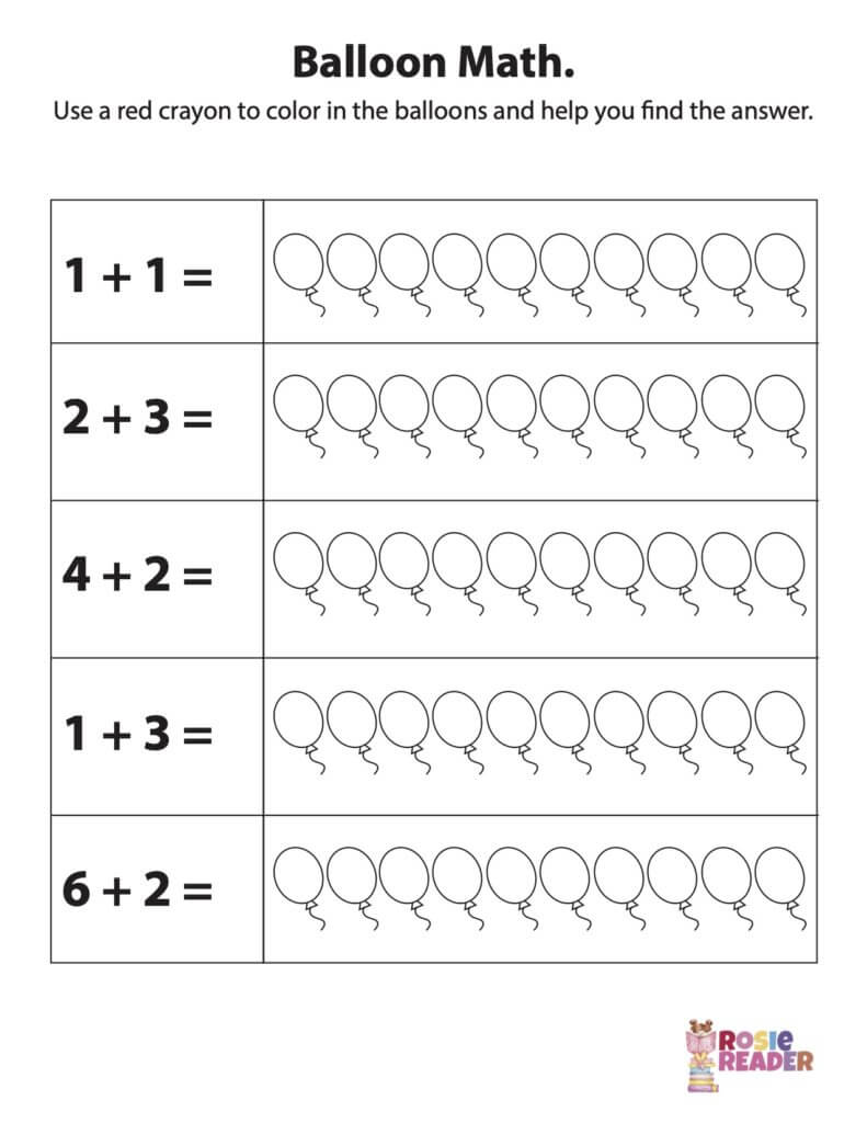 worksheet for pre kindergarten