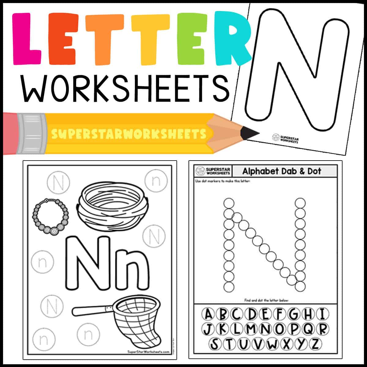 worksheet for preschool letters