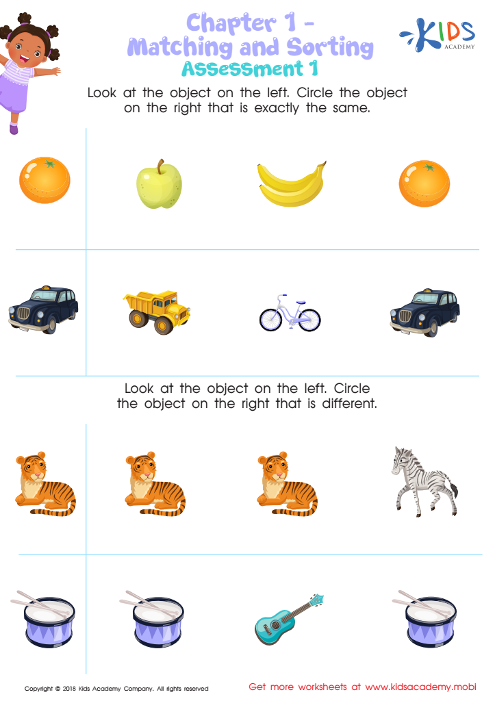 Free Sorting Worksheets and Printable PDFs