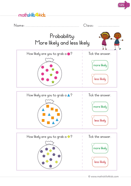 worksheet for probability