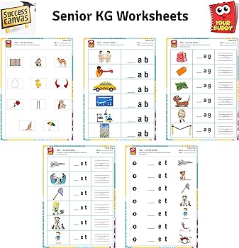 YOUR BUDDY - Activity Book | Workbook for SENIOR.KG kids (5 - 6 yr)| 300+  Worksheet of Math, Literacy &  EVS| Set of 5 Workbook + BAG | Learning ...