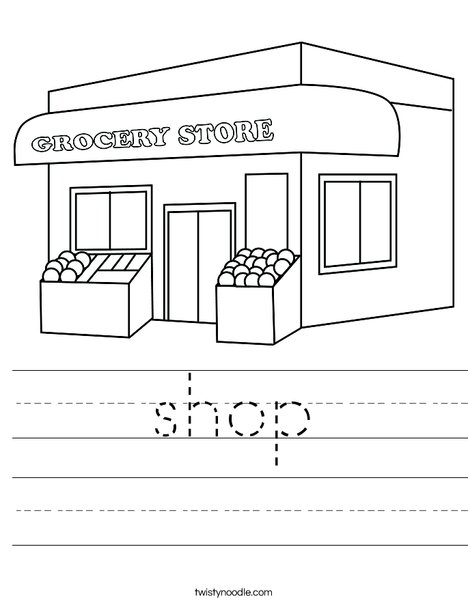 shop Worksheet - Twisty Noodle