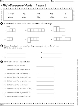 worksheet for struggling readers