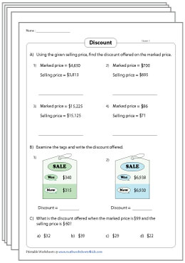 Sales Tax Worksheets