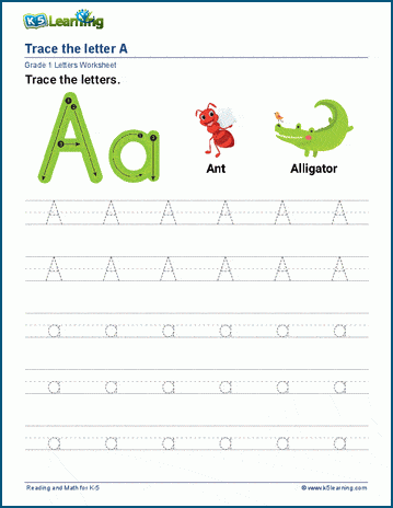 Letter A Worksheets | Worsheets library