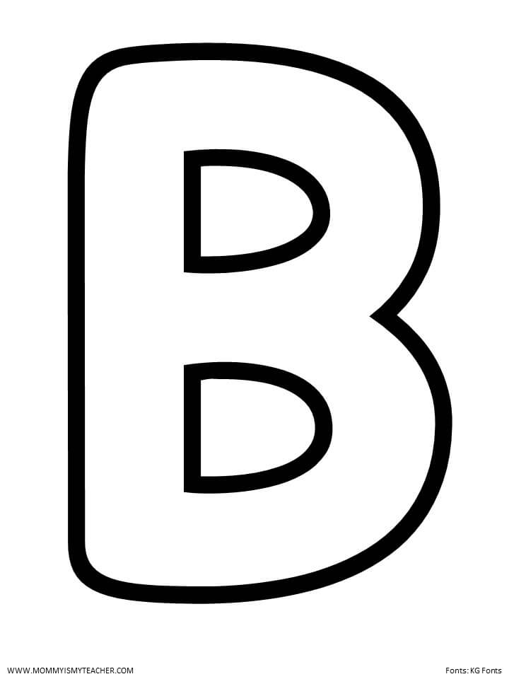 worksheet for the letter b
