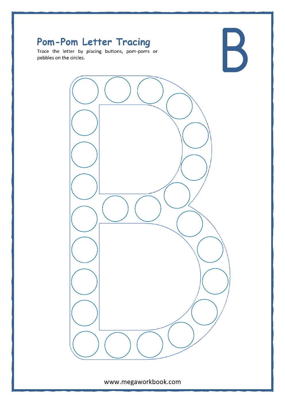 worksheet for the letter b