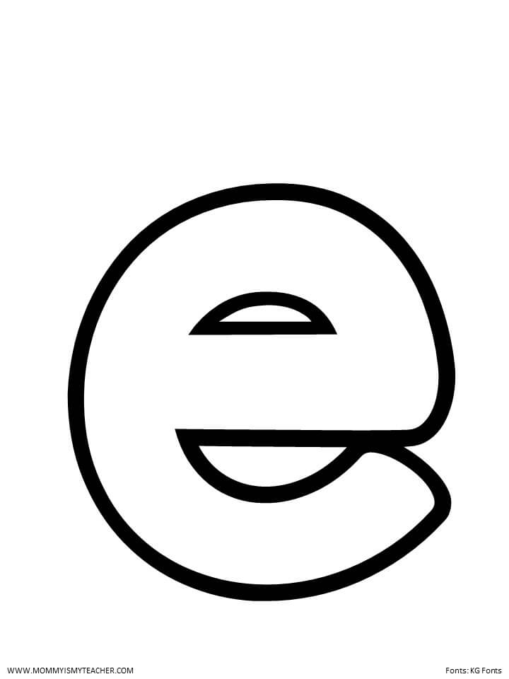 LETTER E PRINTABLES — Mommy is My Teacher