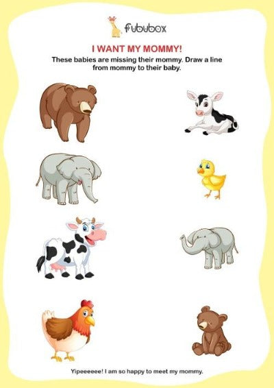 worksheet for two year old