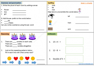 Year 1 Free Worksheets (age 5 - 6) - KS1 - The Mum Educates